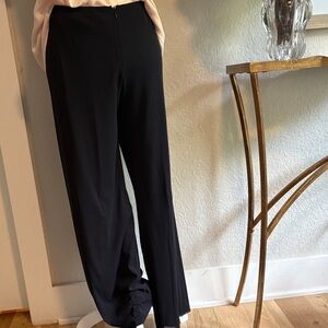 Black Vivienne Tam black silk crêpe pants size 0